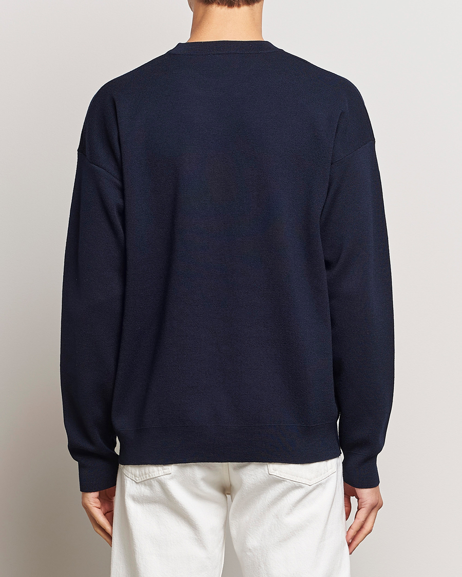 Herre | Gensere | Drôle de Monsieur | Flower Slogan Sweater Navy
