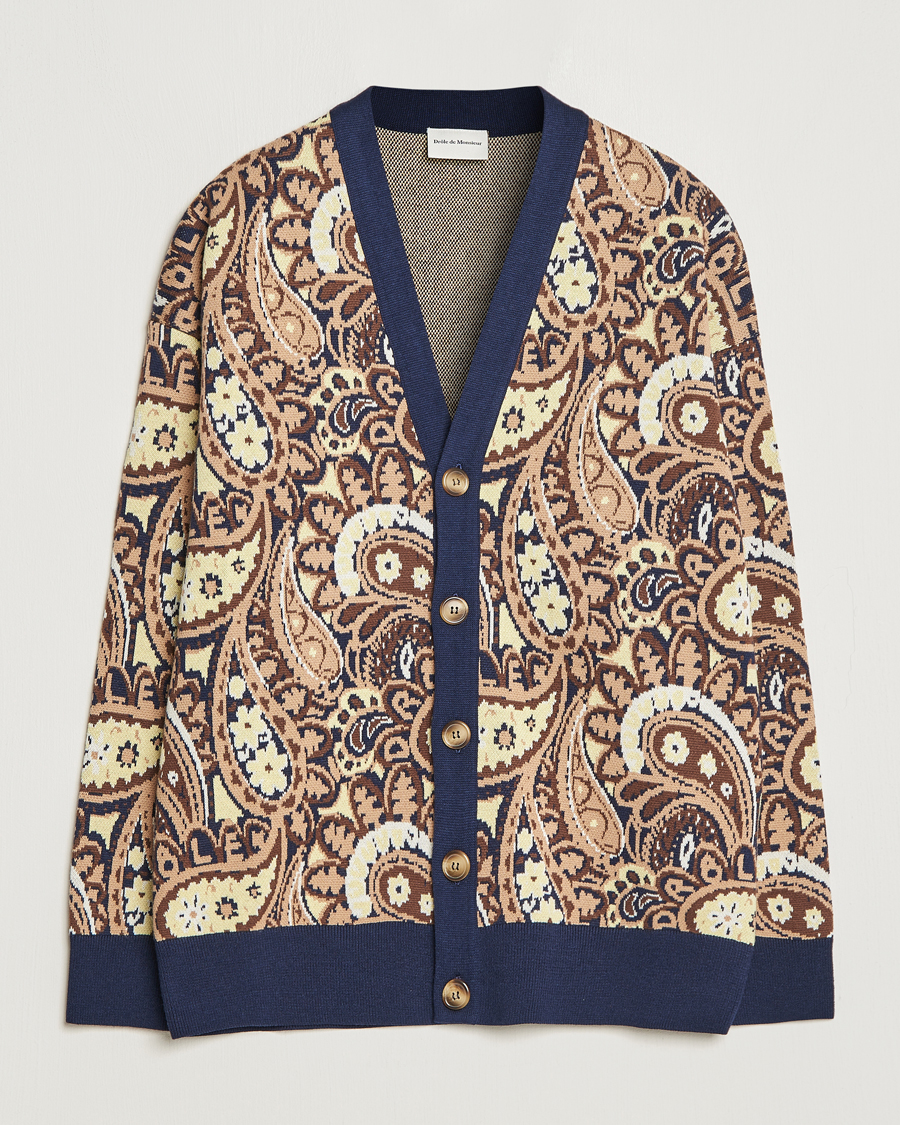 Herre | Gensere | Drôle de Monsieur | Le Cardigan Paisley Navy