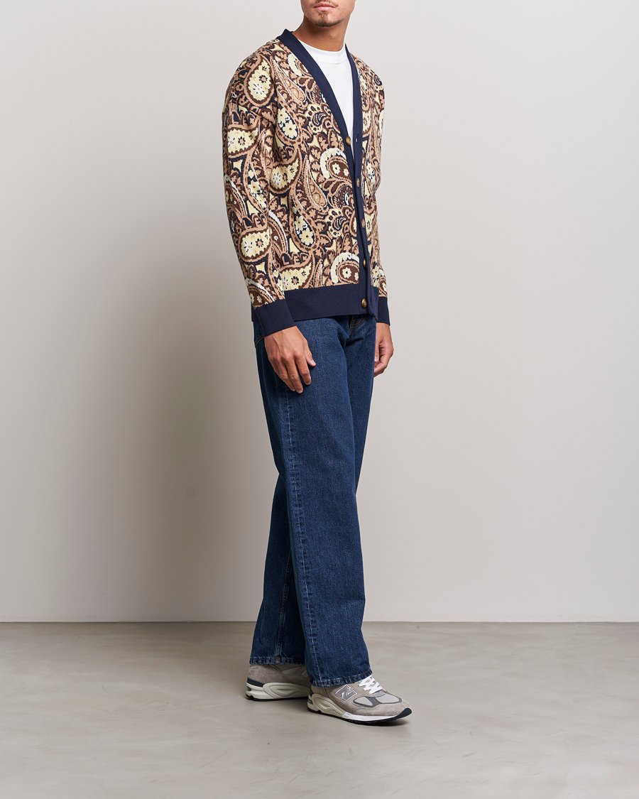Herre | Gensere | Drôle de Monsieur | Le Cardigan Paisley Navy