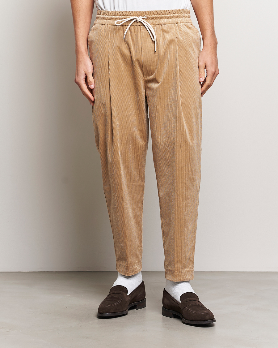 Herre |  | Drôle de Monsieur | Drawstring Corduroy Troursers Beige