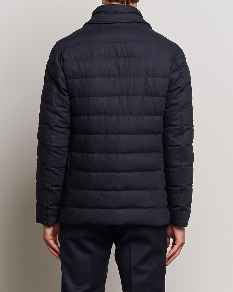 Herre | Jakker | Herno | Flannel Down Blazer Navy