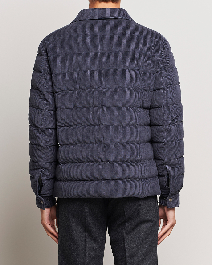 Herre | Jakker | Herno | Corduroy Shirt Jacket Navy