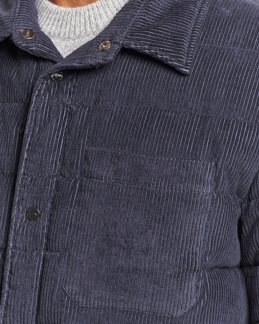 Herre | Jakker | Herno | Corduroy Shirt Jacket Navy