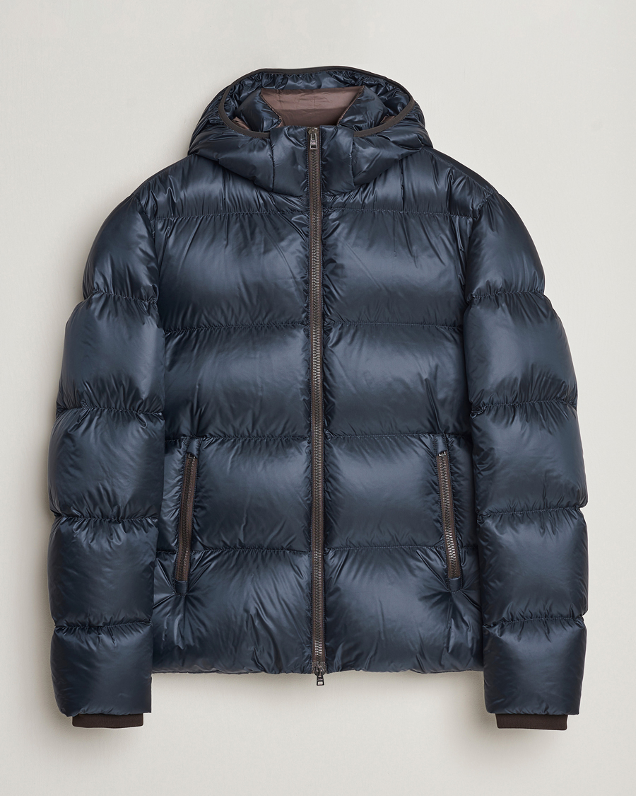 Herre | Jakker | Herno | Ultralight Nylon Down Jacket Navy