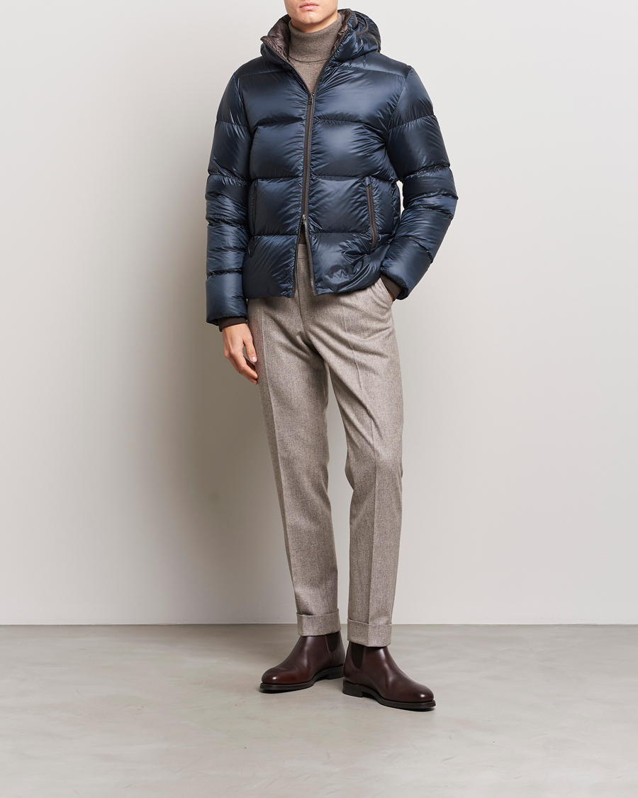 Herre | Jakker | Herno | Ultralight Nylon Down Jacket Navy