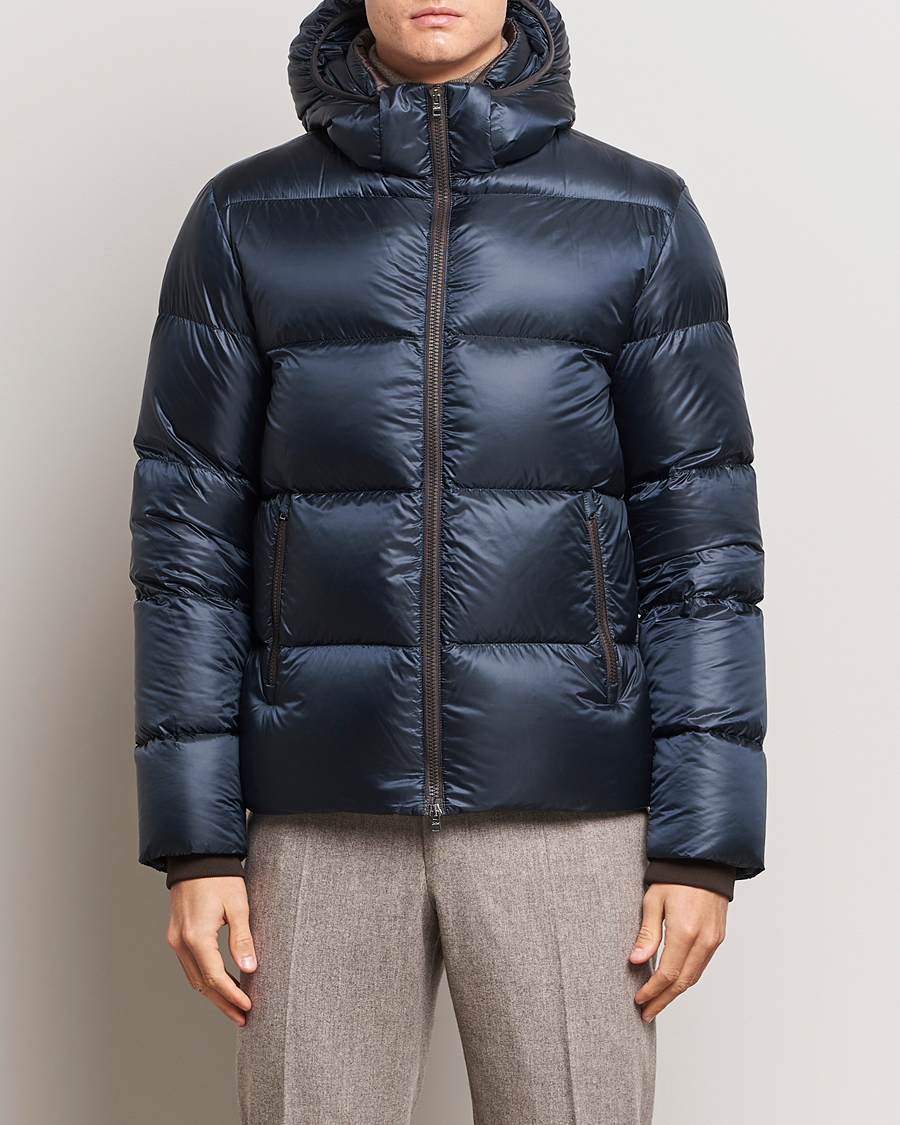 Herre | Jakker | Herno | Ultralight Nylon Down Jacket Navy