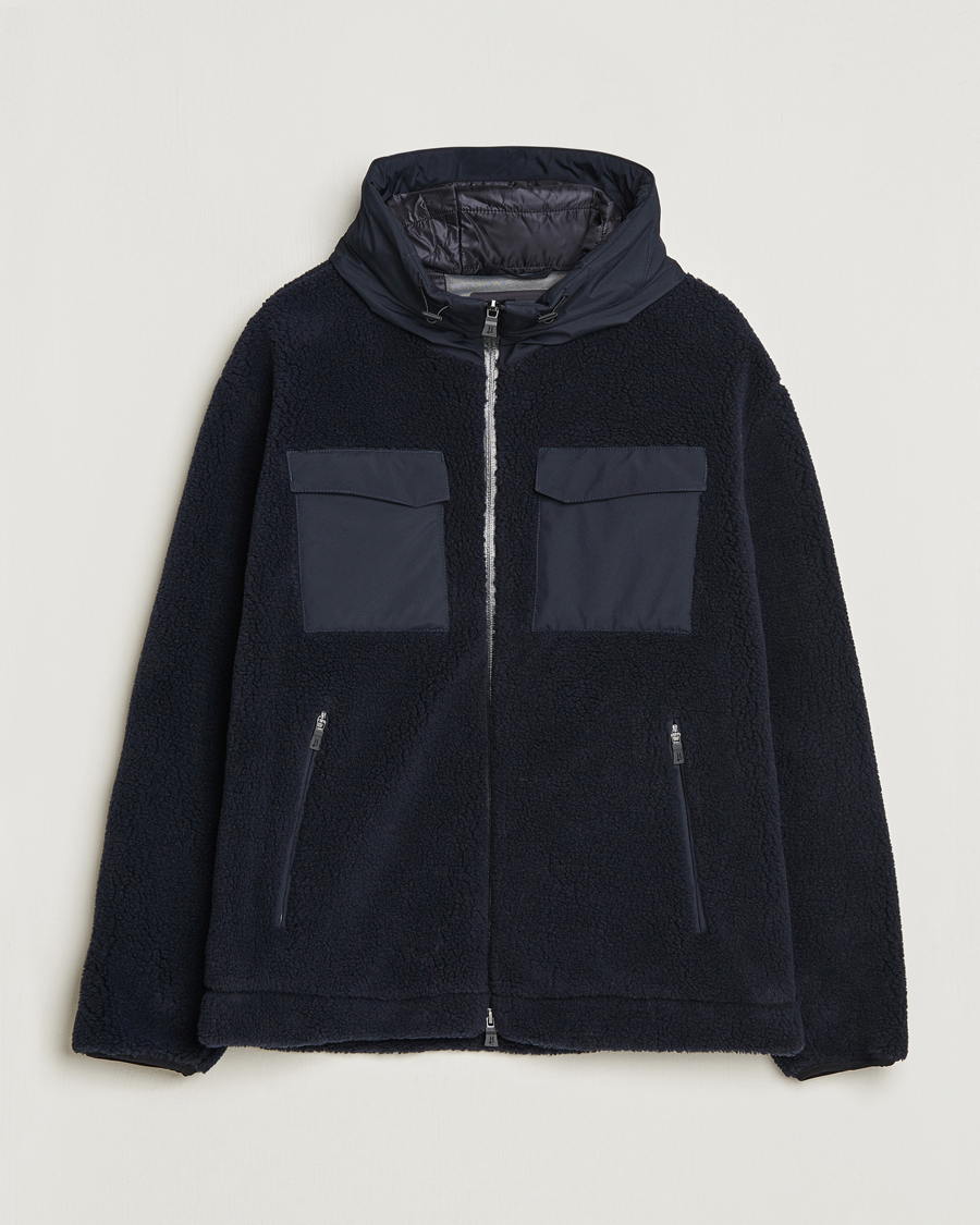 Herre | Jakker | Herno | Laminar Fleece Jacket Navy