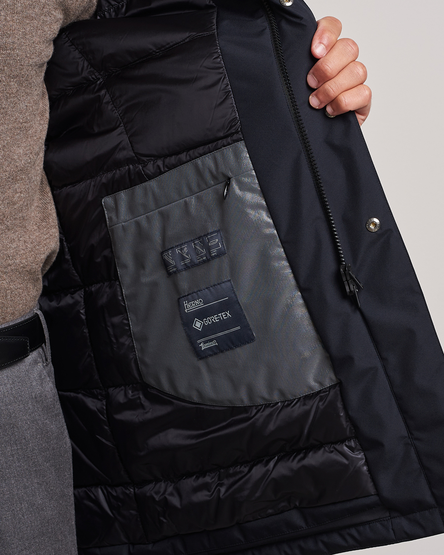 Herre | Jakker | Herno | Laminar Goretex Down Coat Navy