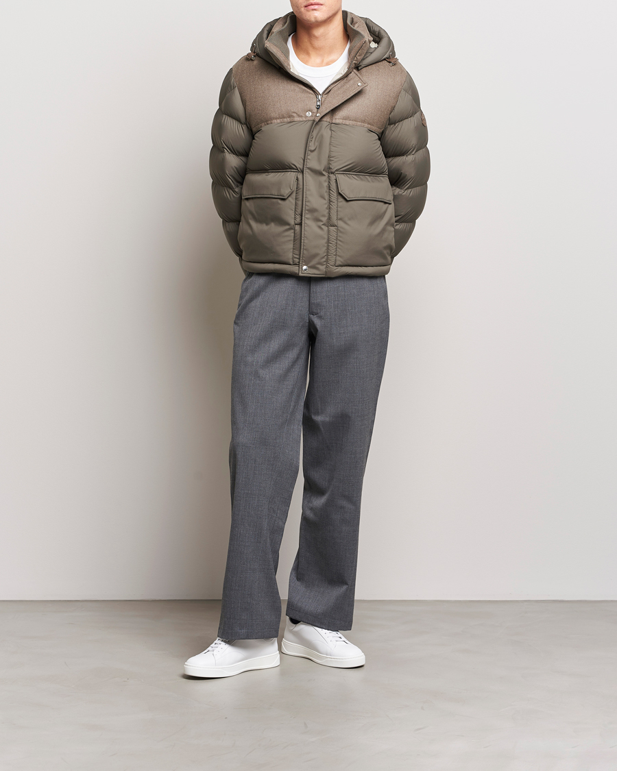 Herre | Jakker | Moncler | Mussala Short Down Parka Taupe
