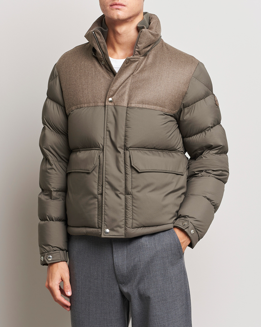 Herre | Jakker | Moncler | Mussala Short Down Parka Taupe