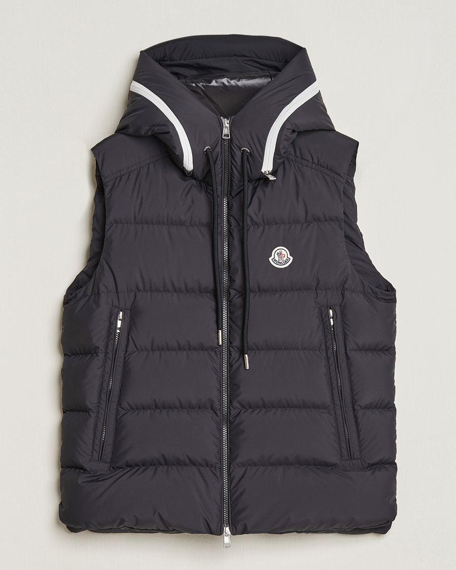 Herre | Jakker | Moncler | Cardamine Hooded Down Vest Black