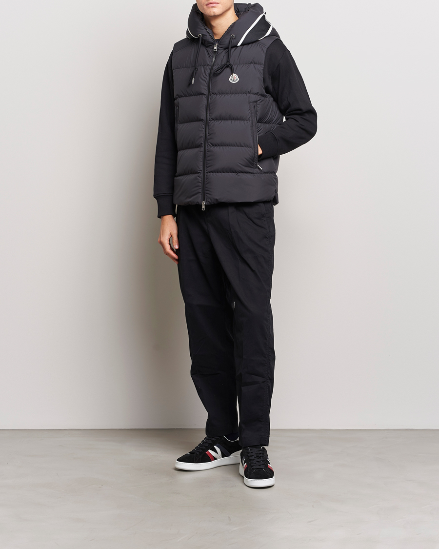 Herre | Jakker | Moncler | Cardamine Hooded Down Vest Black