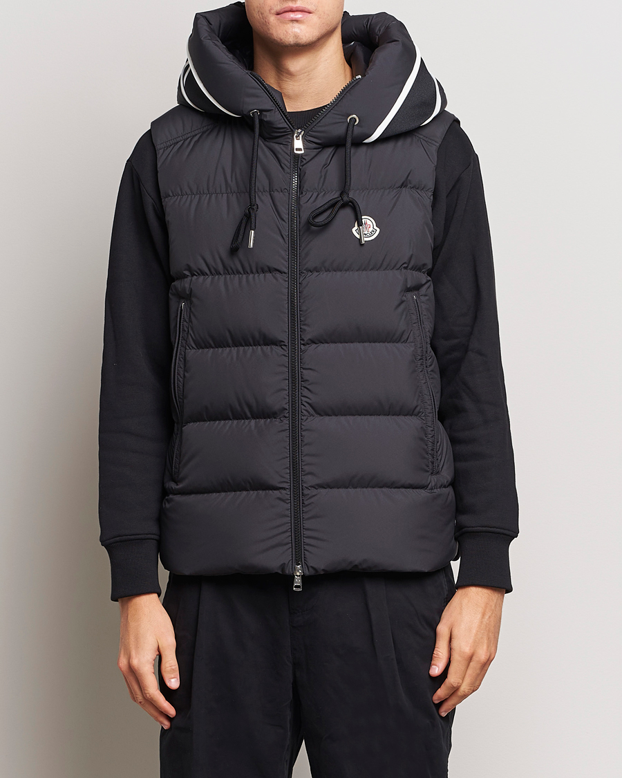 Herre | Jakker | Moncler | Cardamine Hooded Down Vest Black