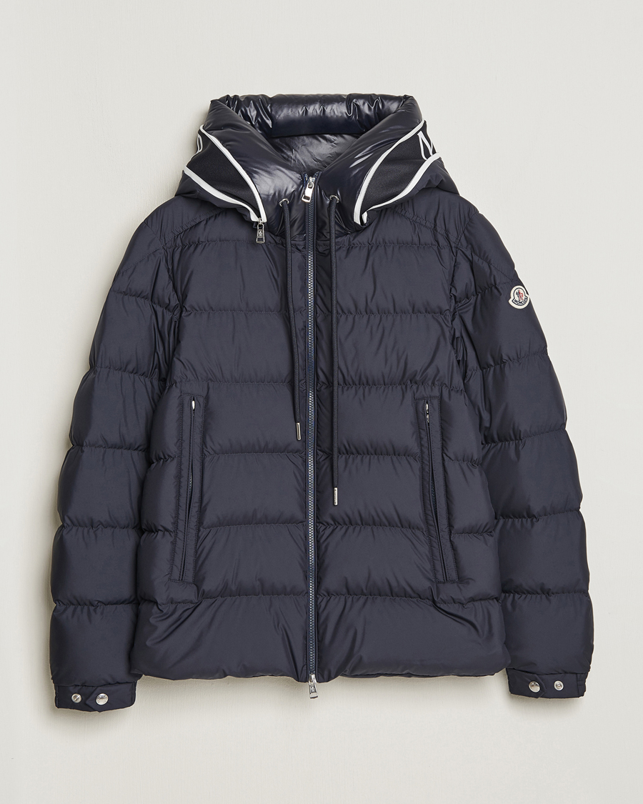 Herre |  | Moncler | Cardere Hooded Down Jacket Navy