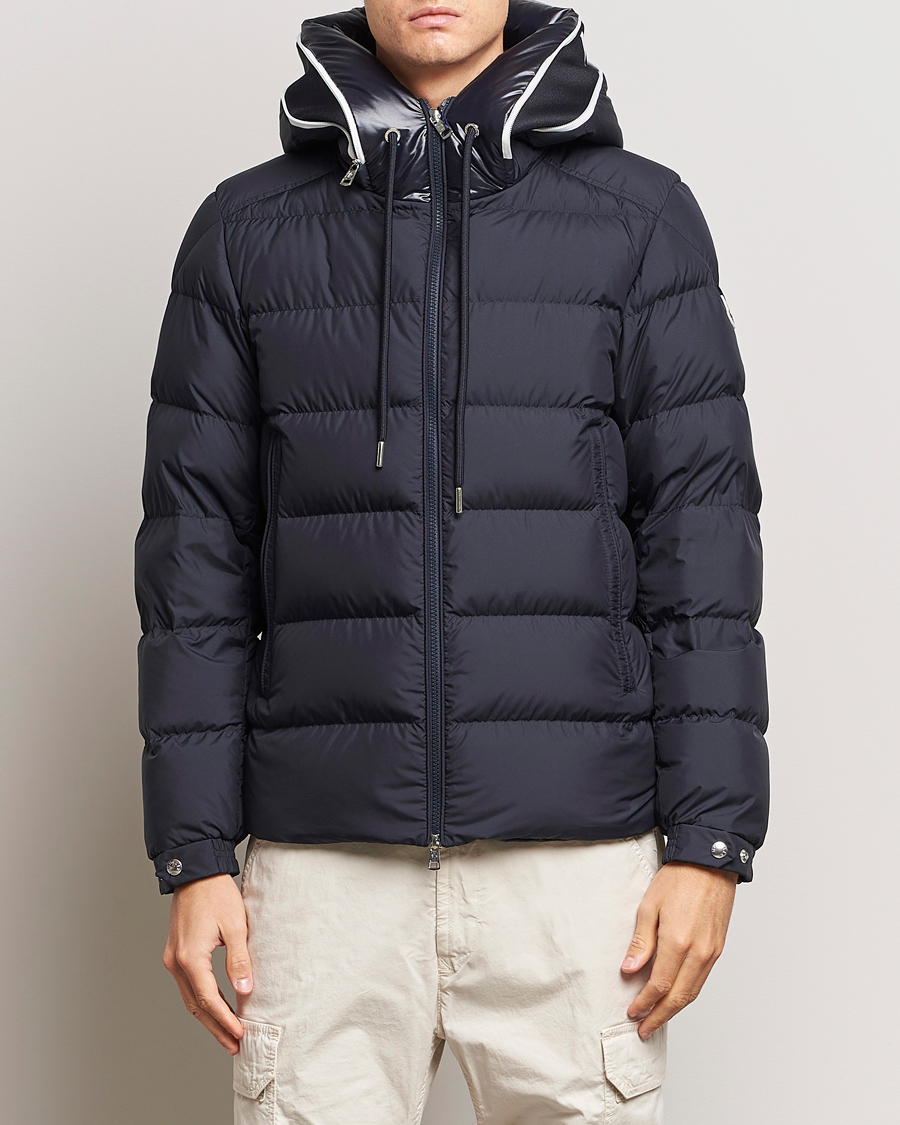 Herre |  | Moncler | Cardere Hooded Down Jacket Navy