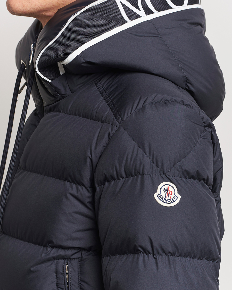 Herre | Jakker | Moncler | Cardere Hooded Down Jacket Navy