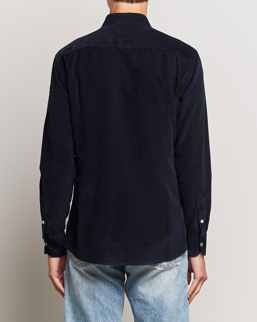 Herre | Skjorter | Moncler | Corduroy Casual Shirt Navy