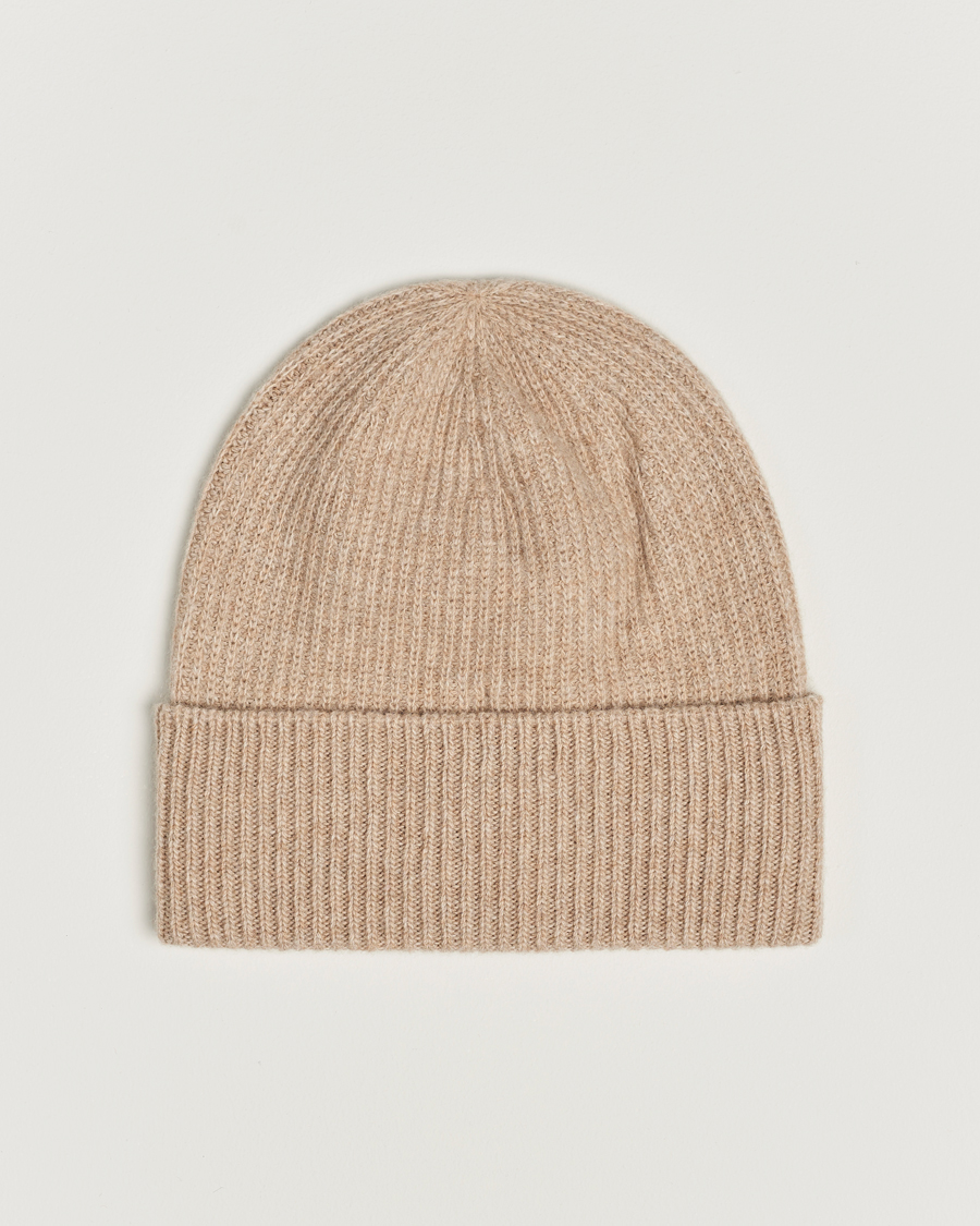 Herre | Moncler Cashmere Beanie Beige | Moncler | Cashmere Beanie Beige
