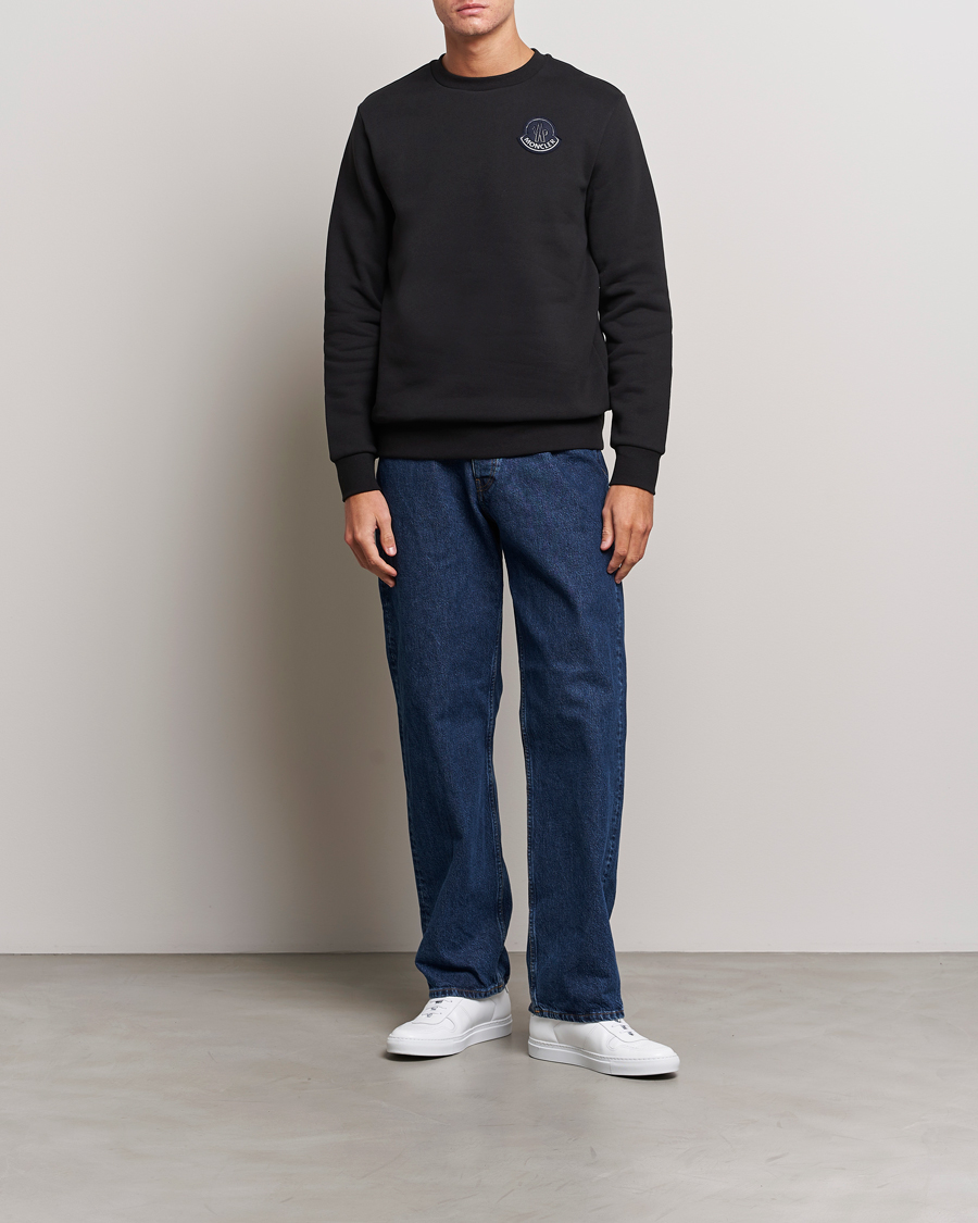Herre | Gensere | Moncler | Tonal Patch Logo Sweatshirt Black