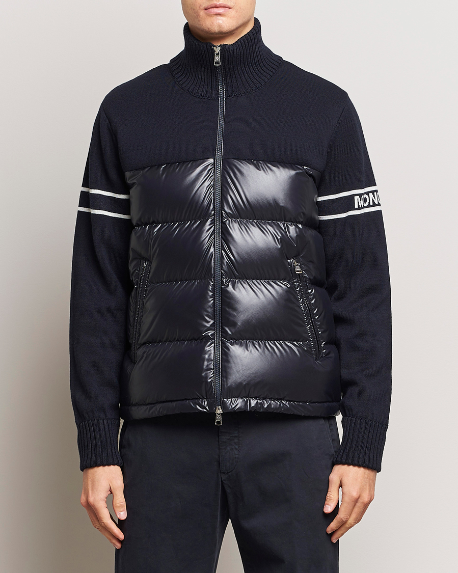 Herre |  | Moncler | Down Hybrid Jacket Navy