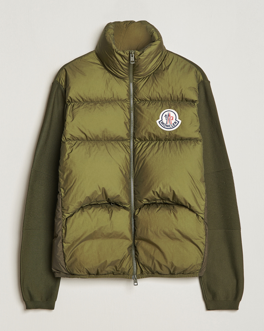 Herre | Gensere | Moncler | Hybrid Cardigan Military Green