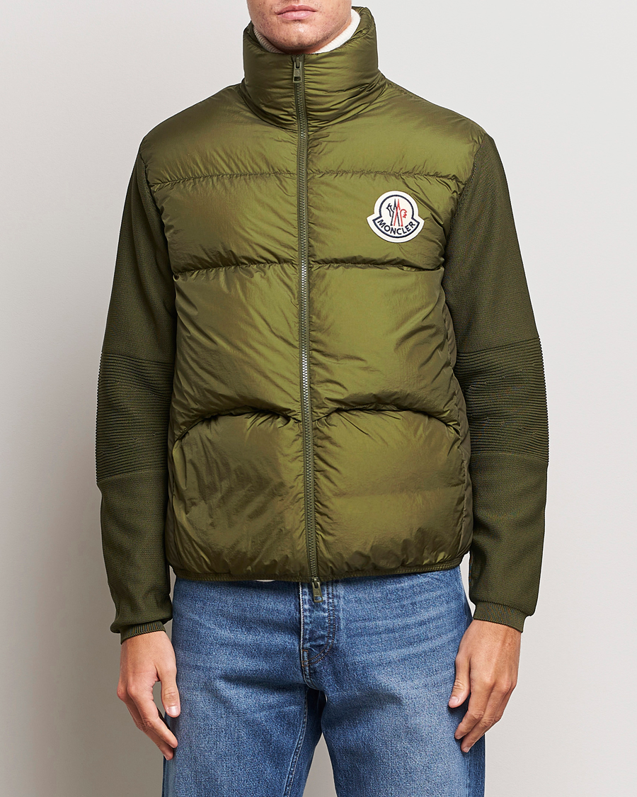 Herre | Gensere | Moncler | Hybrid Cardigan Military Green