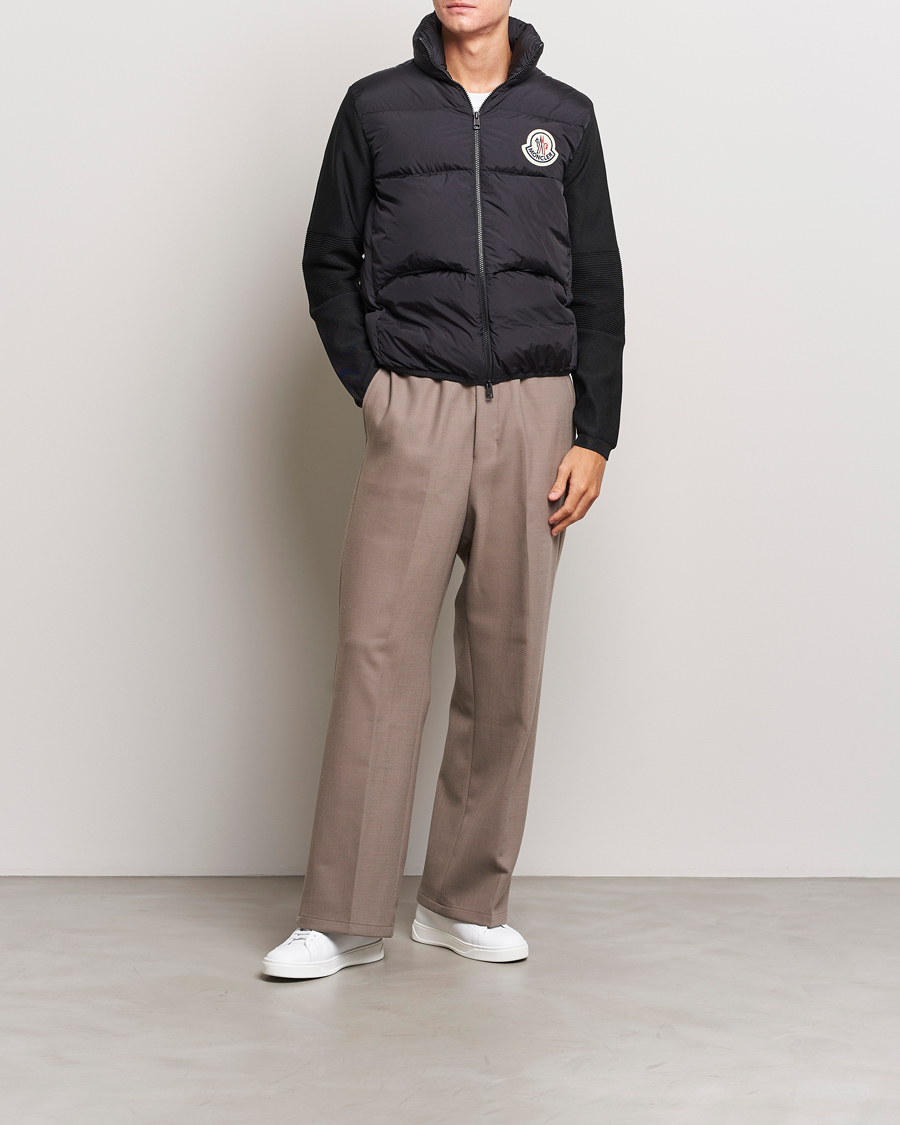 Herre | Gensere | Moncler | Hybrid Cardigan Black