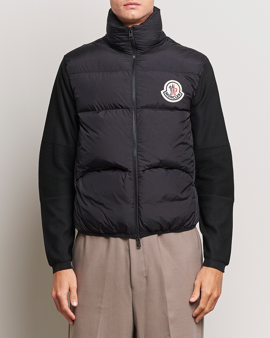 Herre | Gensere | Moncler | Hybrid Cardigan Black