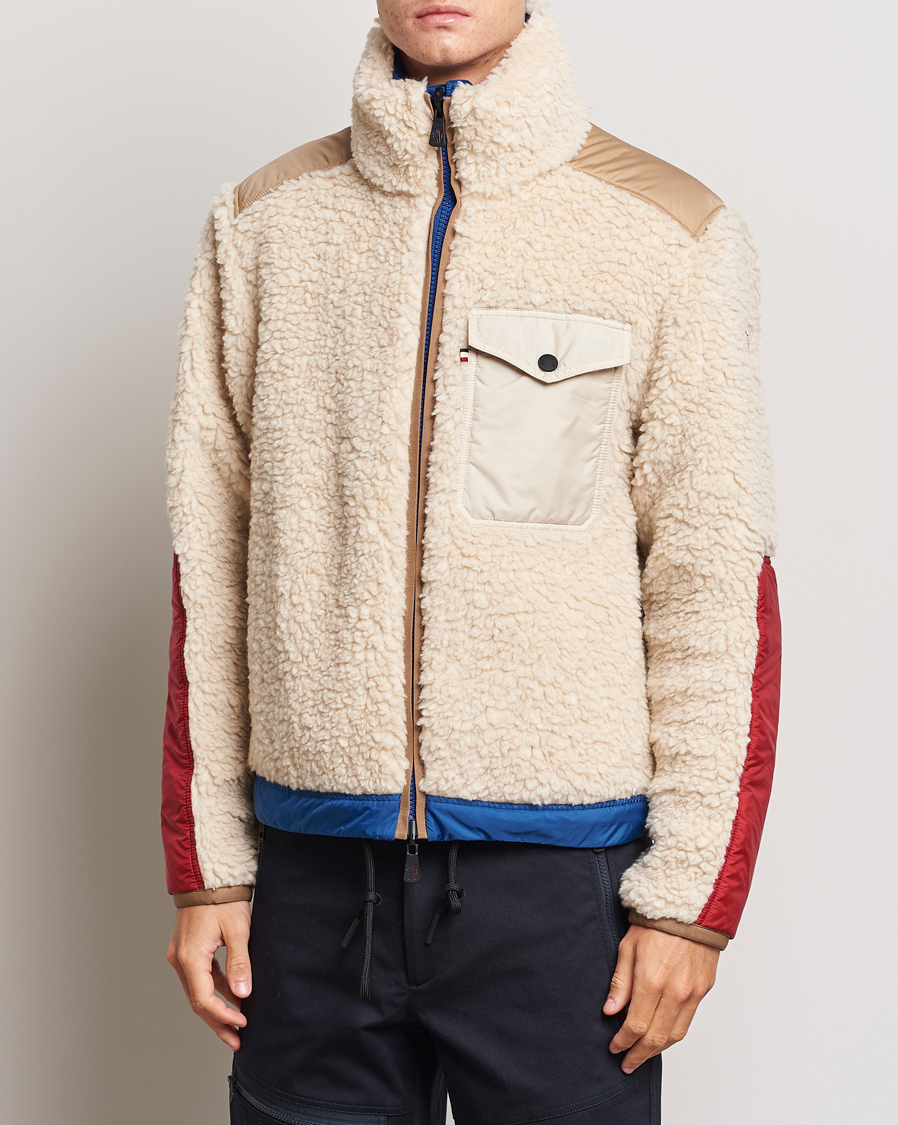Herre | Jakker | Moncler Grenoble | Plattiers Fleece Bomber Off White