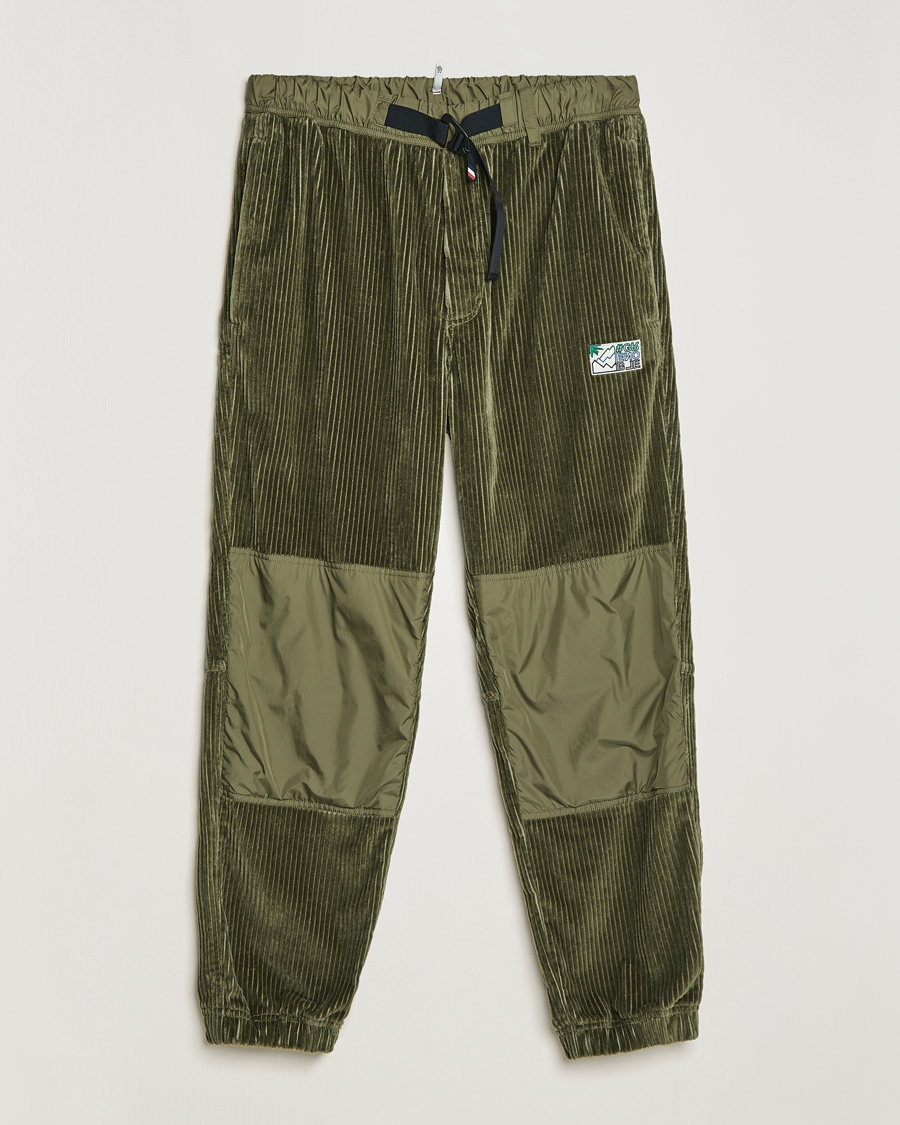 Herre | Bukser | Moncler Grenoble | Tech Panel Corduroy Trousers Olive