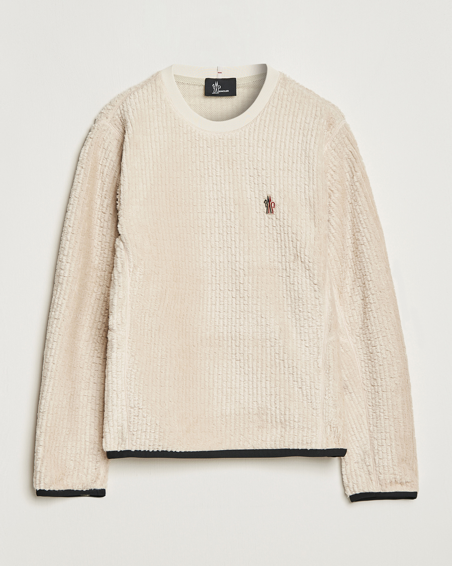 Herre | Luxury Brands | Moncler Grenoble | Fluffy Sweatshirt White