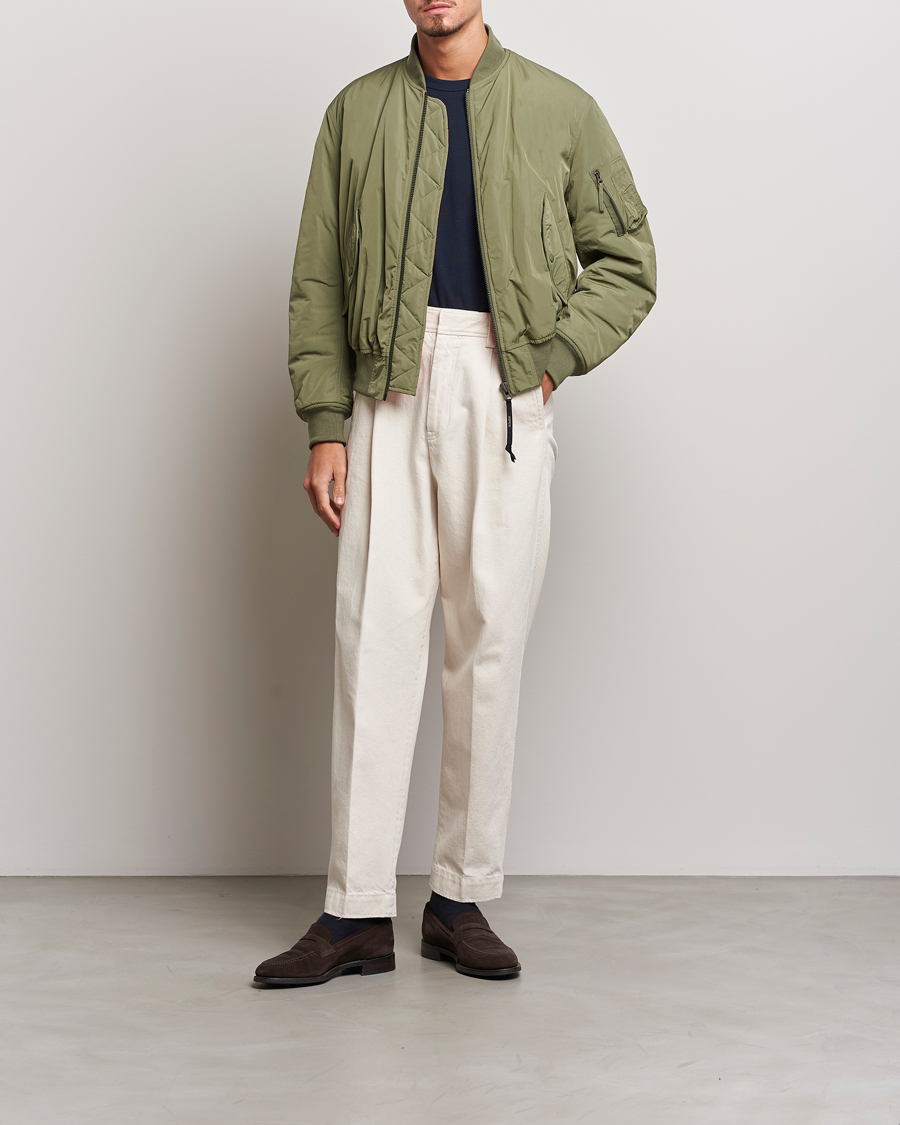 Herre | Jakker | Aspesi | Gunner Nylon Flight Bomber Olive
