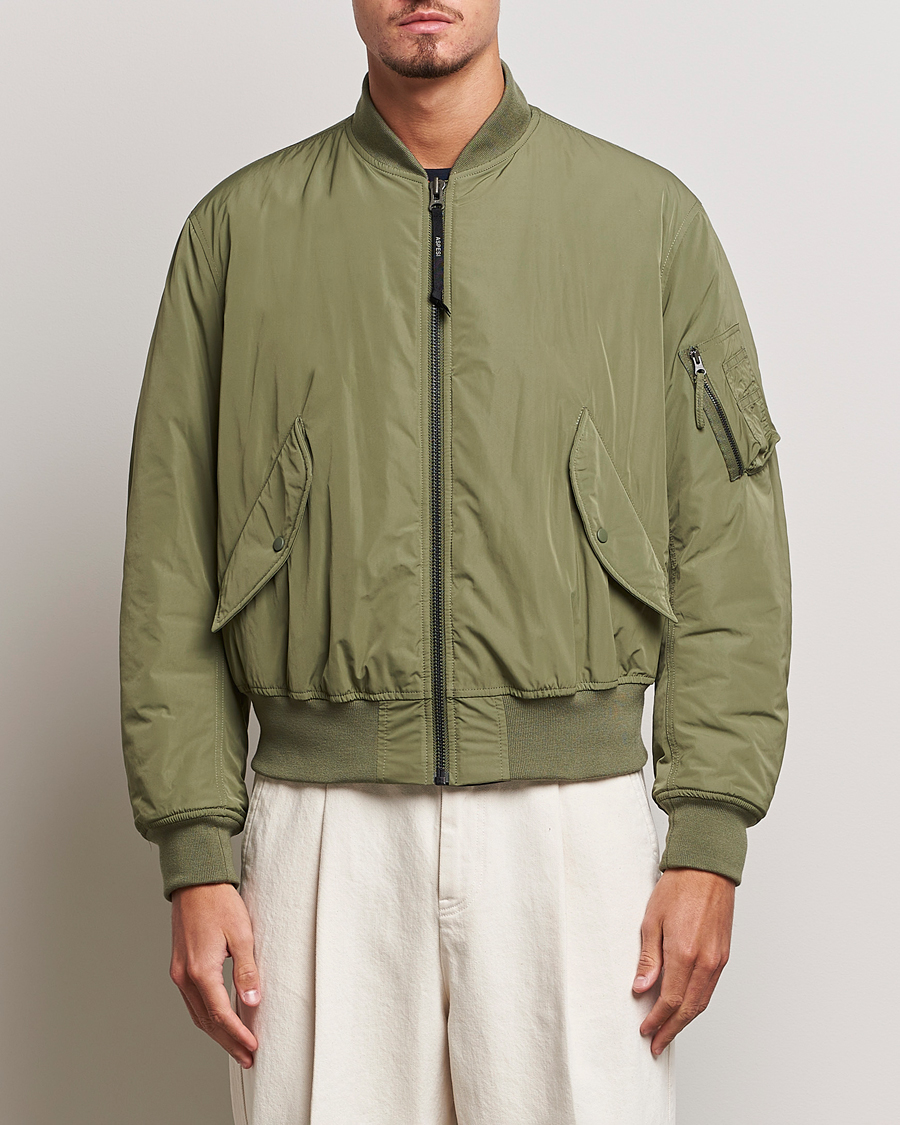 Herre | Aspesi | Aspesi | Gunner Nylon Flight Bomber Olive