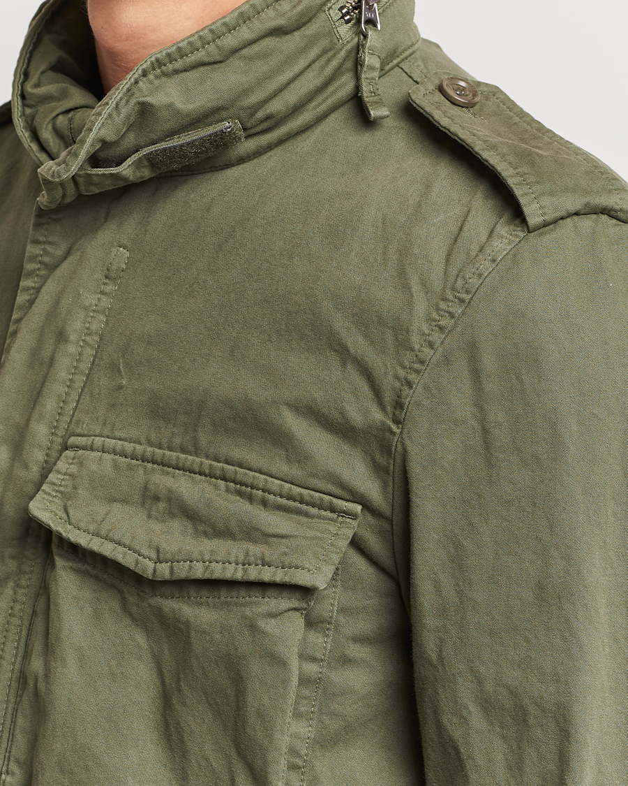 Herre | Jakker | Aspesi | Lined Cotton Field Jacket Military