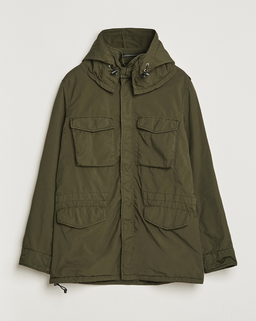 Herre | Aspesi | Aspesi | Garment Dyed Field Jacket Dark Military
