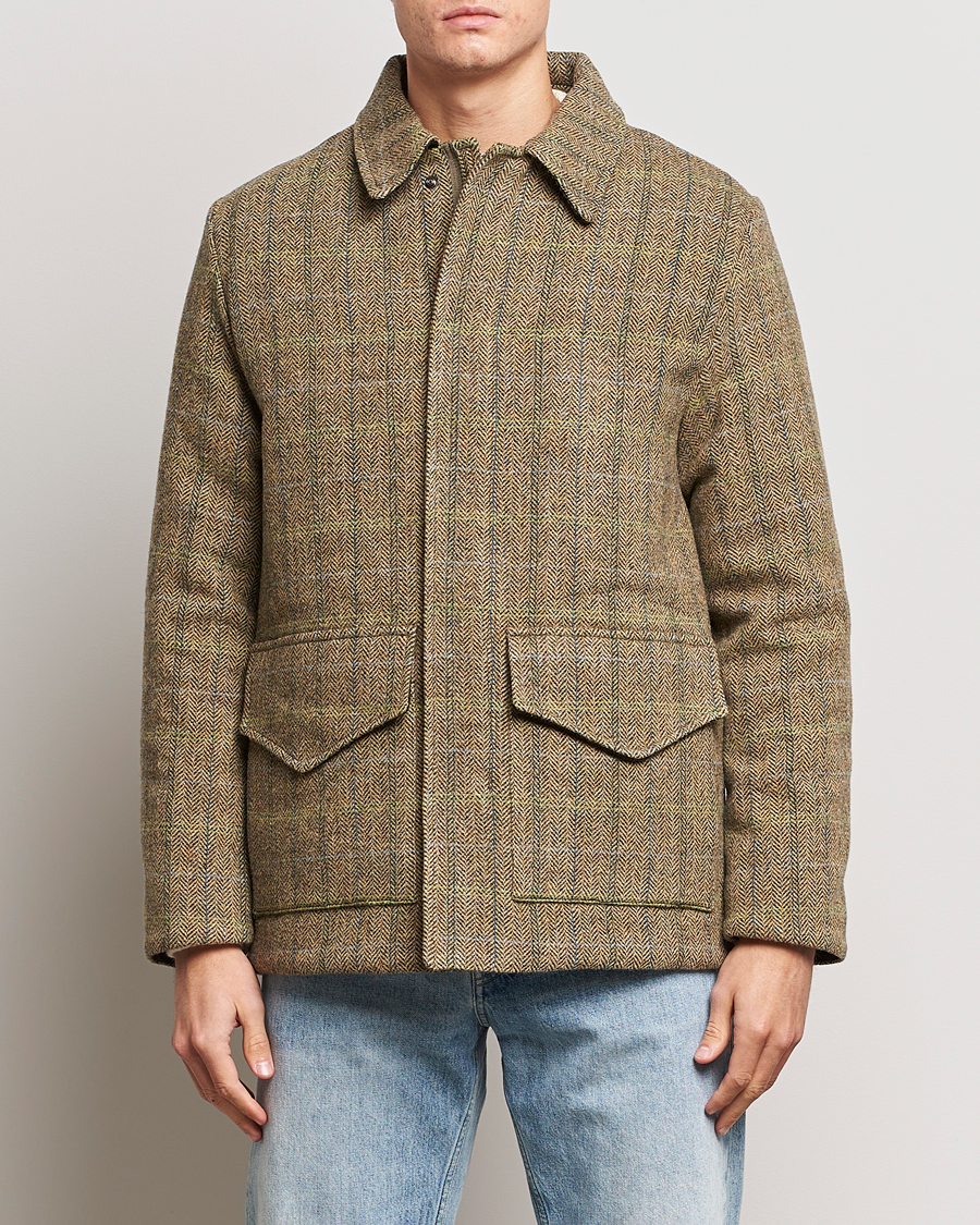 Herre |  | Aspesi | Tweed Hunting Jacket Green Check
