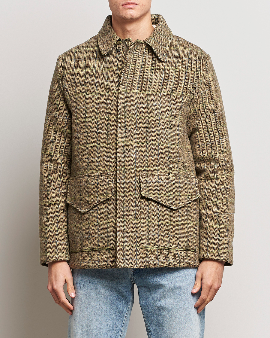 Herre | Jakker | Aspesi | Tweed Hunting Jacket Green Check