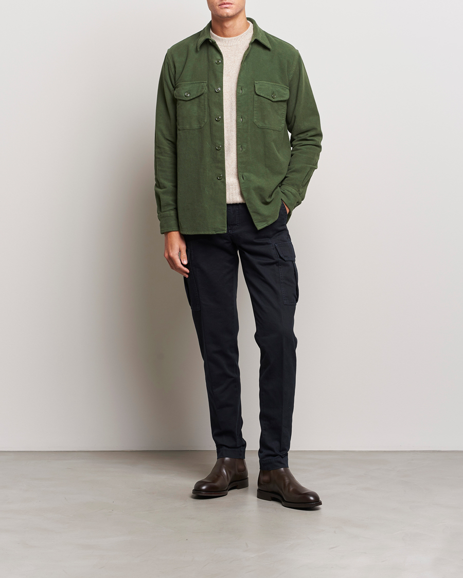Herre | Jakker | Aspesi | Moleskine Shirt Jacket Dark Military