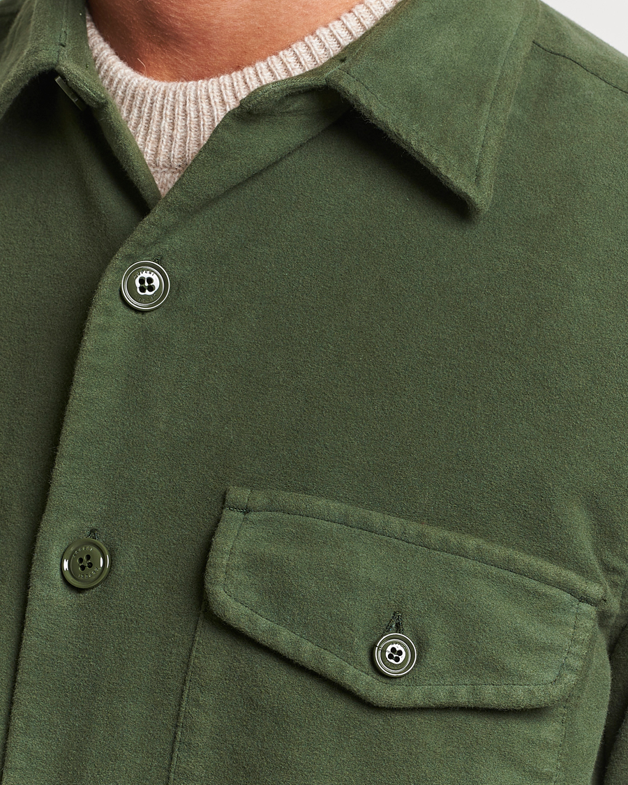 Herre | Jakker | Aspesi | Moleskine Shirt Jacket Dark Military