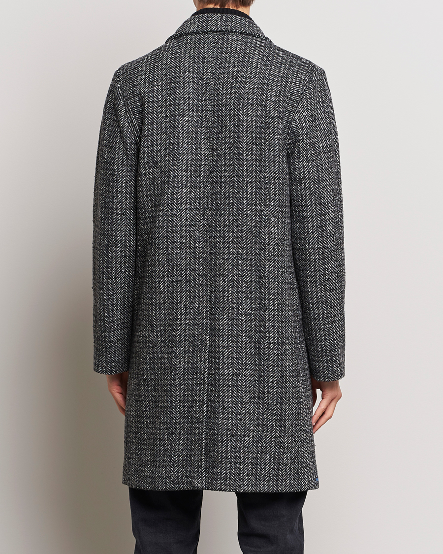 Herre | Jakker | Aspesi | Herringbone Wool Coat Grey