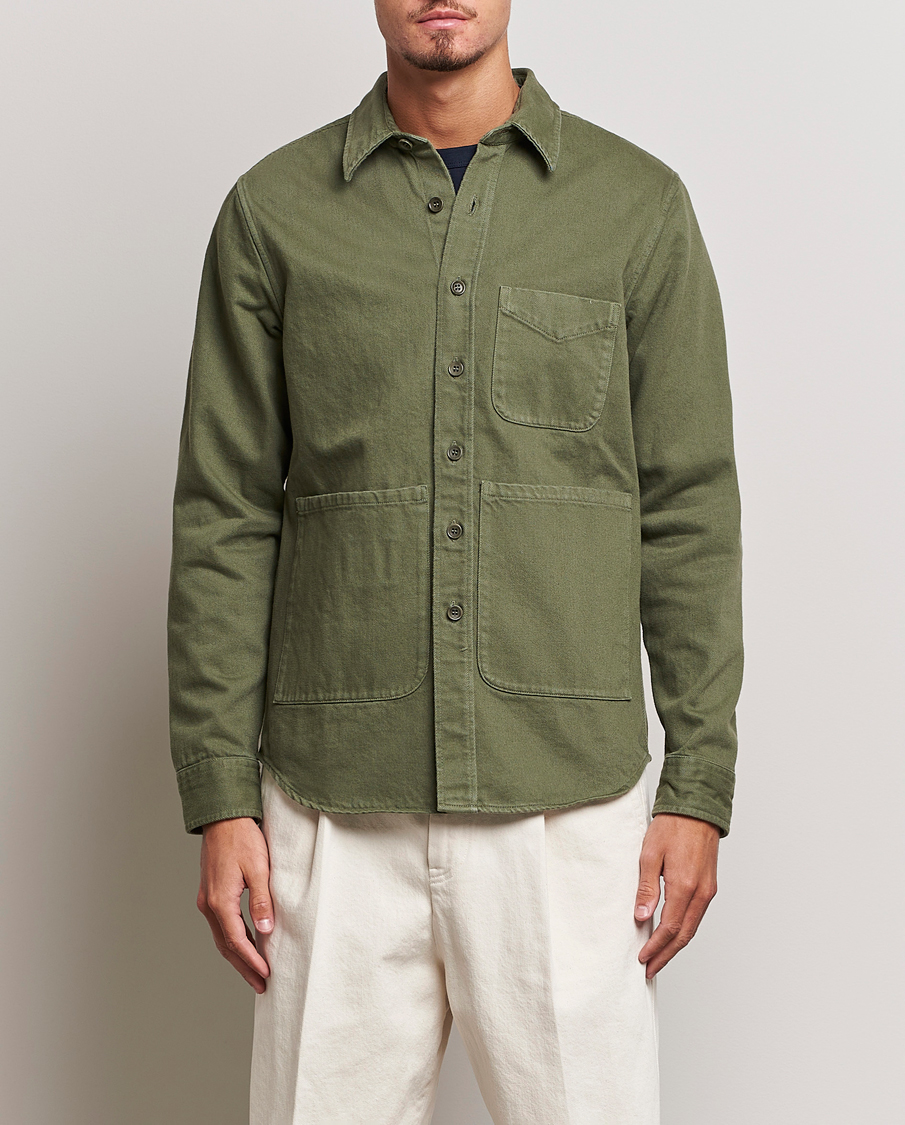 Herre |  | Aspesi | Cotton Utility Shirt Military