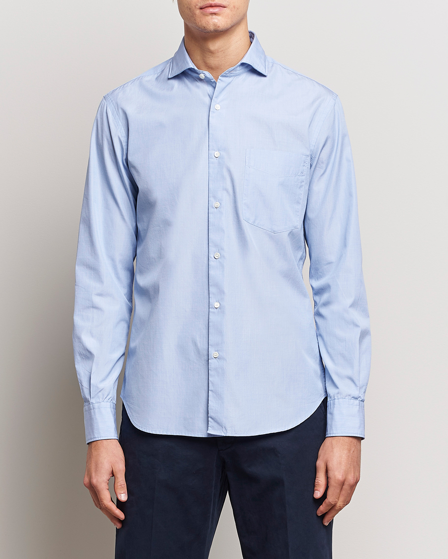 Herre | Skjorter | Aspesi | Striped Poplin Shirt Light Blue