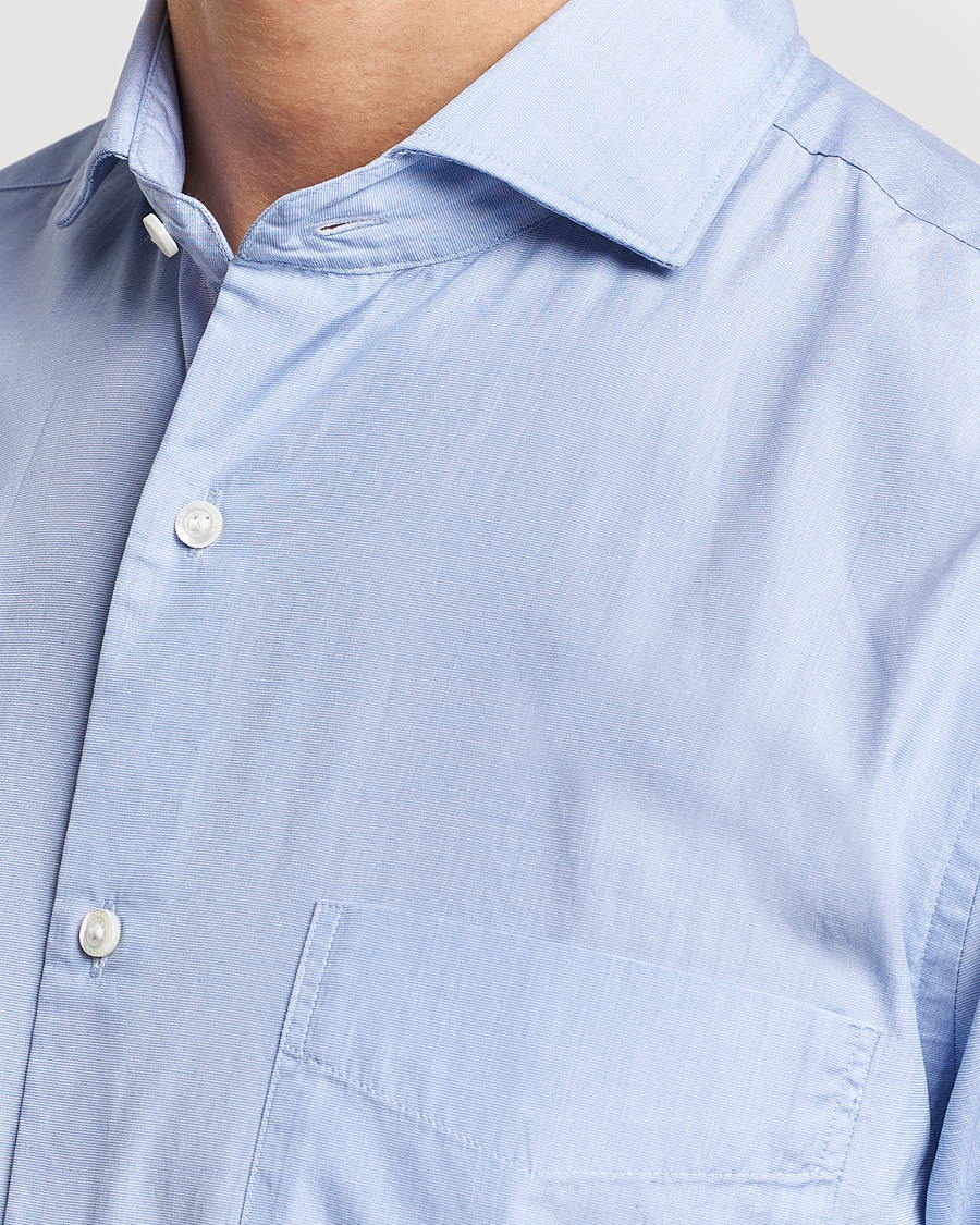 Herre | Skjorter | Aspesi | Striped Poplin Shirt Light Blue