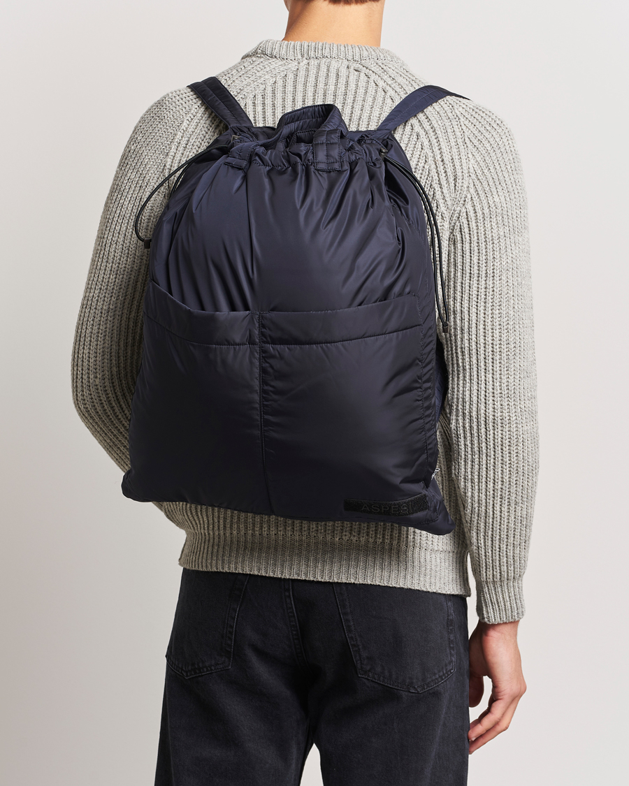 Herre | Aspesi Nylon Totebag Navy | Aspesi | Nylon Totebag Navy