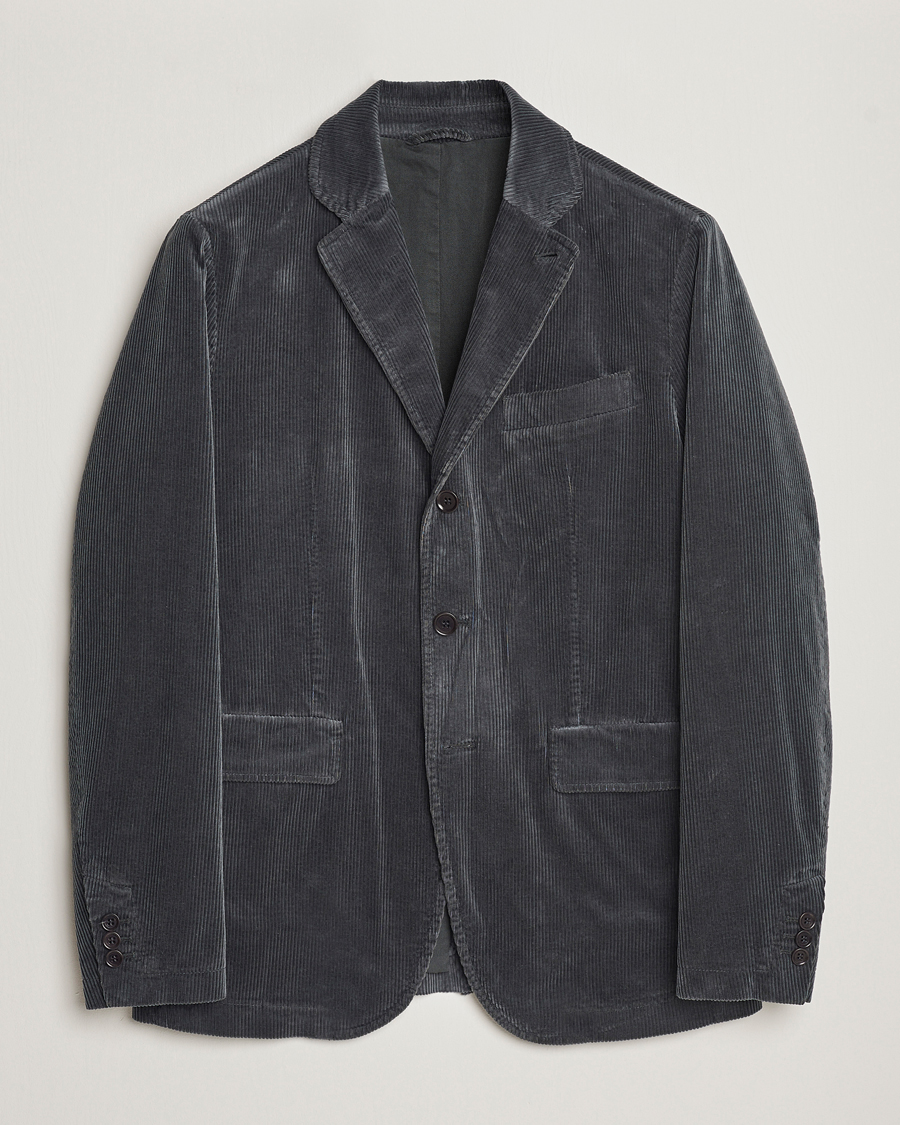 Herre | Dressjakker | Aspesi | Corduroy Blazer Charcoal