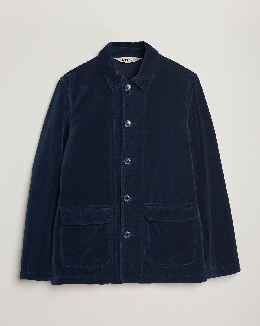 Herre | Jakker | Aspesi | Tadao Corduroy Jacket Navy