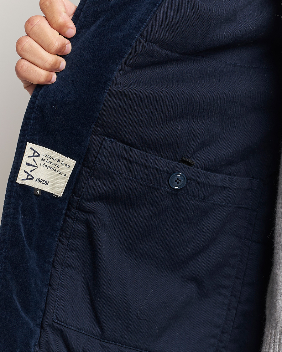Herre | Jakker | Aspesi | Tadao Corduroy Jacket Navy