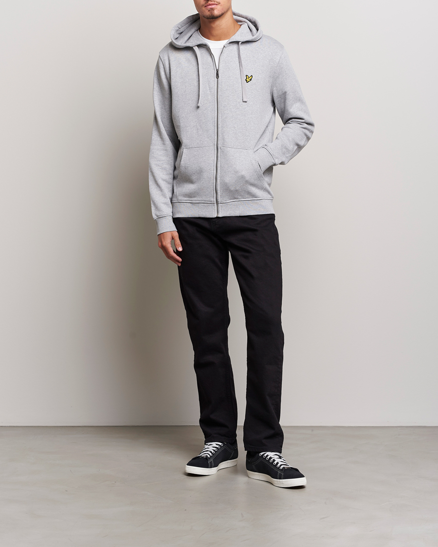 Herre | Gensere | Lyle & Scott | Full Zip Hoodie Light Grey