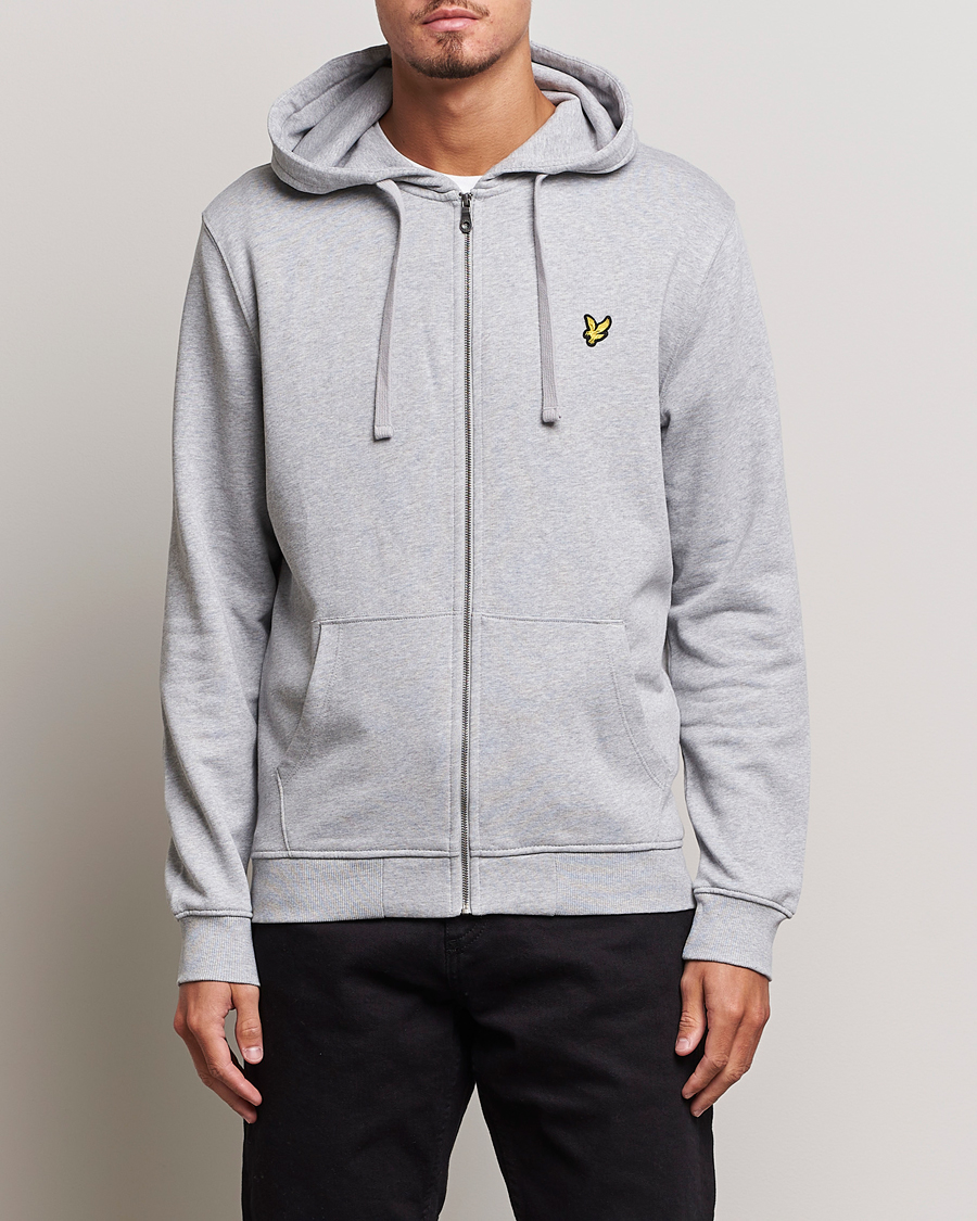 Herre | Gensere | Lyle & Scott | Full Zip Hoodie Light Grey