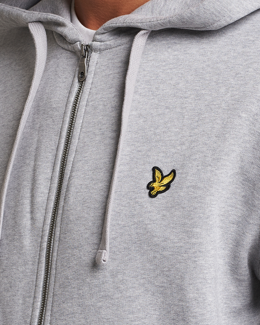 Herre | Gensere | Lyle & Scott | Full Zip Hoodie Light Grey